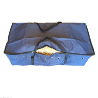BLUE HAY BALE BAG Zipper Carry Storage Water Ski Wake Board Camping Horse Riding Gear Large